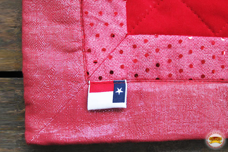 Hilason Western Horse Shoe Stars Show Barrel Racing Rodeo Saddle Blanket