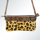 American Darling Small Crossbody Hand Tooled Hair On Genuine Leather Western Women Bag Handbag Purse | for Cute