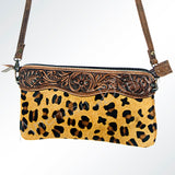 American Darling Small Crossbody Hand Tooled Hair On Genuine Leather Western Women Bag Handbag Purse | for Cute