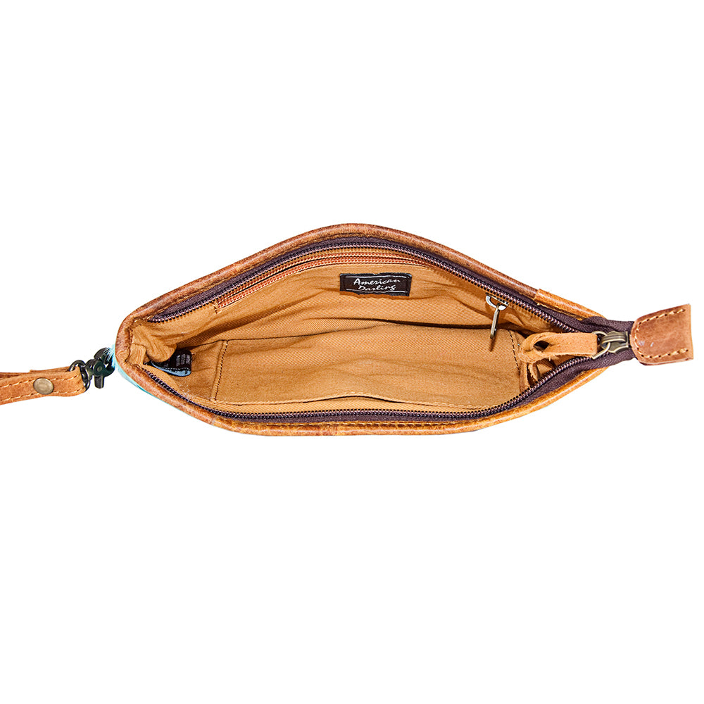 American Darling Wristlet Hair on Genuine Leather Western Women Bag | Handbag Purse | Women Wristlet | Wristlet Wristlet | Travel Wristlet | Leather Wristlet | Clutch Wristlet