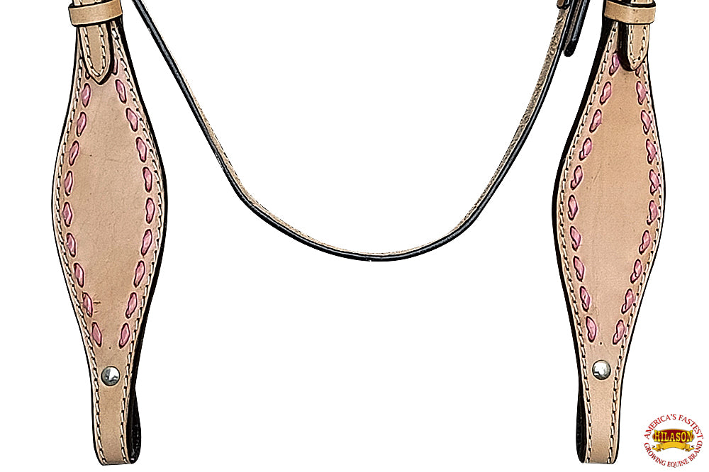 Western Horse Bridle Headstall Tack Tan American Leather Hilason