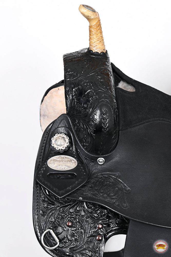 HILASON Western Horse Saddle American Leather Treeless Trail Barrel | for Horses