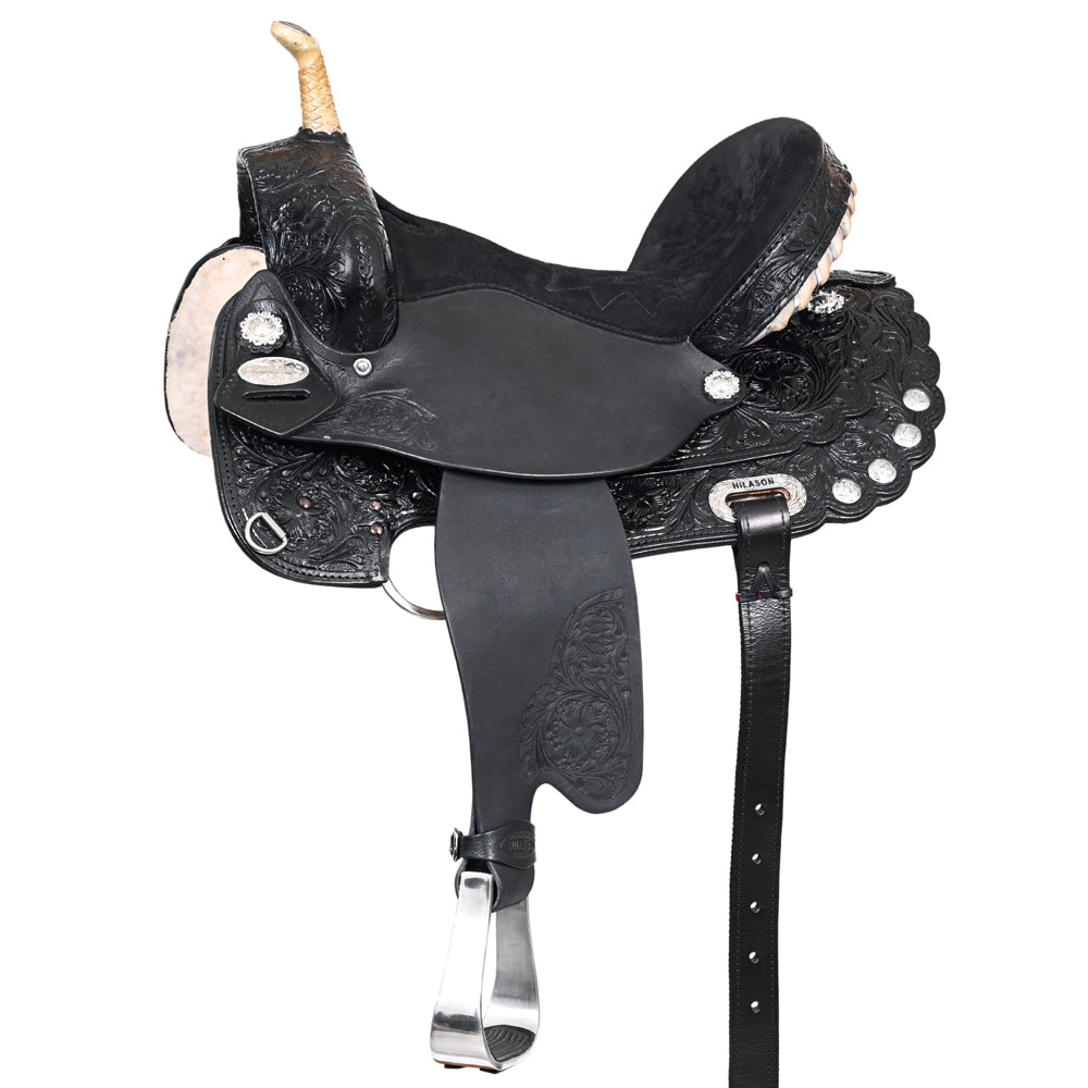 Hilason Western Horse Treeless Trail Barrel Saddle American Leather