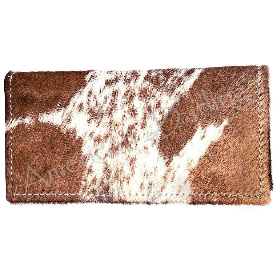 American Darling Wallet Bag - Handcrafted Hair-On Cowhide and Genuine Leather Western Wallet - Uhorse