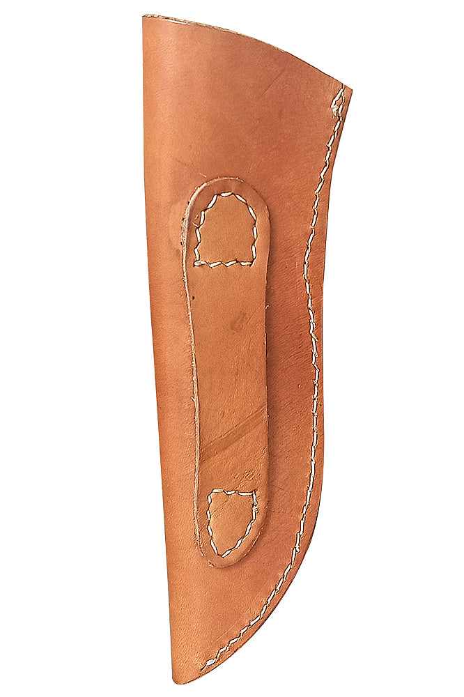Tan Universal HILASON Full Grain Leather Flag Pole Saddle Holder Parades Ceremonies | Carrier Horse
