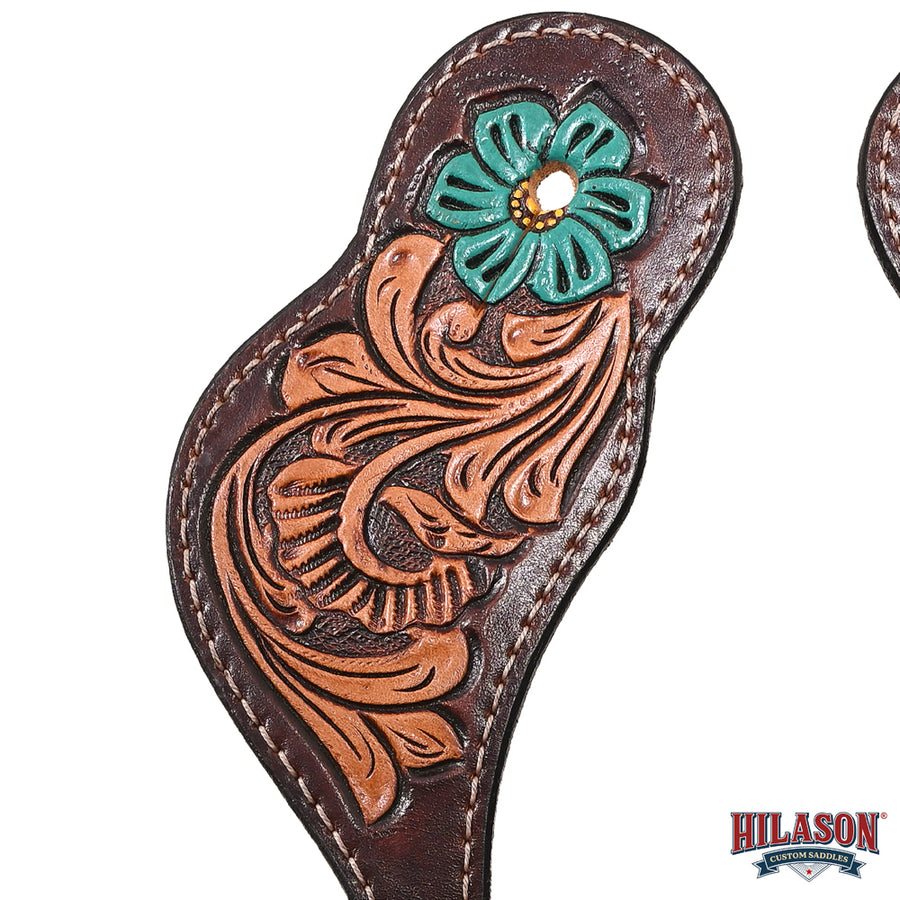 HILASON Hand-Tooled Leather Spur Straps for Men & Women – Western Design, Adjustable Fit