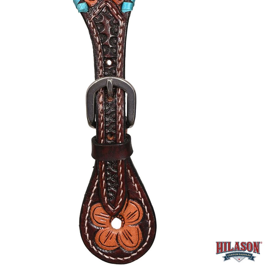 HILASON Hand-Tooled Leather Spur Straps for Men & Women – Western Design, Adjustable Fit