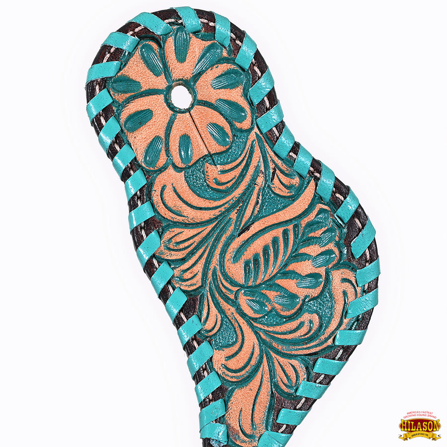 HILASON Hand-Tooled Leather Spur Straps for Men & Women – Western Design, Adjustable Fit