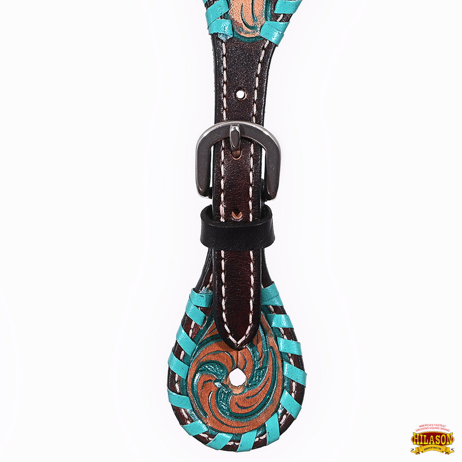 HILASON Hand-Tooled Leather Spur Straps for Men & Women – Western Design, Adjustable Fit