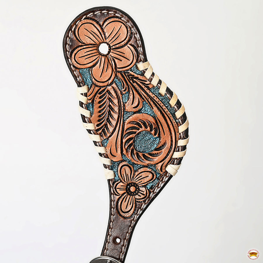 HILASON Hand-Tooled Leather Spur Straps for Men & Women – Western Design, Adjustable Fit