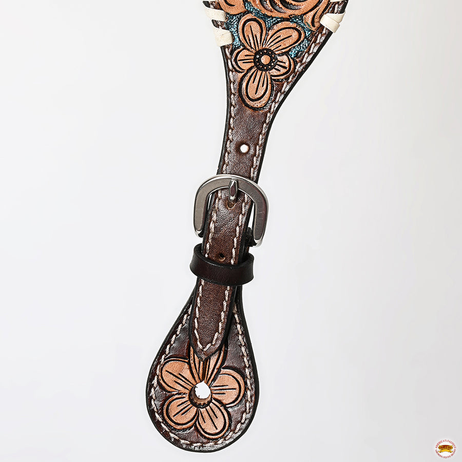 HILASON Hand-Tooled Leather Spur Straps for Men & Women – Western Design, Adjustable Fit