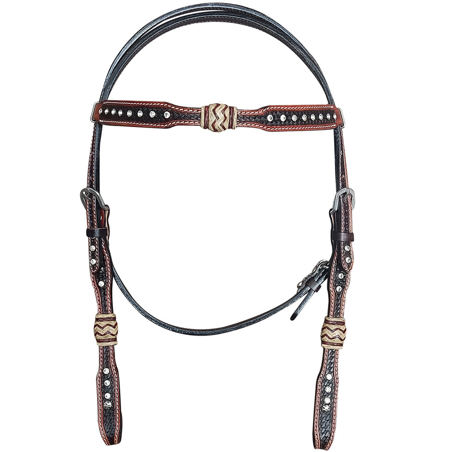 HILASON Western Horse Headstall American Leather Brown | Bridle