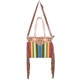 American Darling Cross Body Hand Tooled Hair on-Genuine Leather Western Women Bag Handbag Purse | Crossbody for Cute