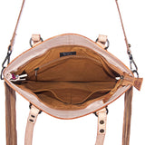 American Darling Cross Body Hand Tooled Hair on-Genuine Leather Western Women Bag Handbag Purse | Crossbody for Cute