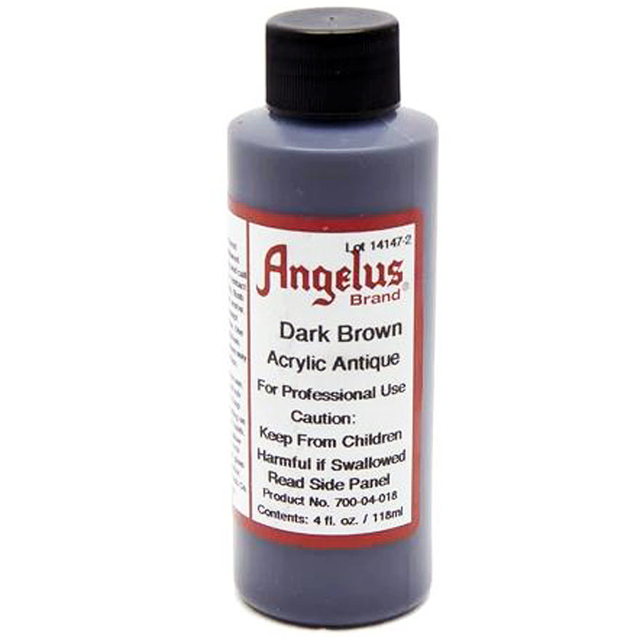 Dark brown acrylic antique paint bottle - Uhorse