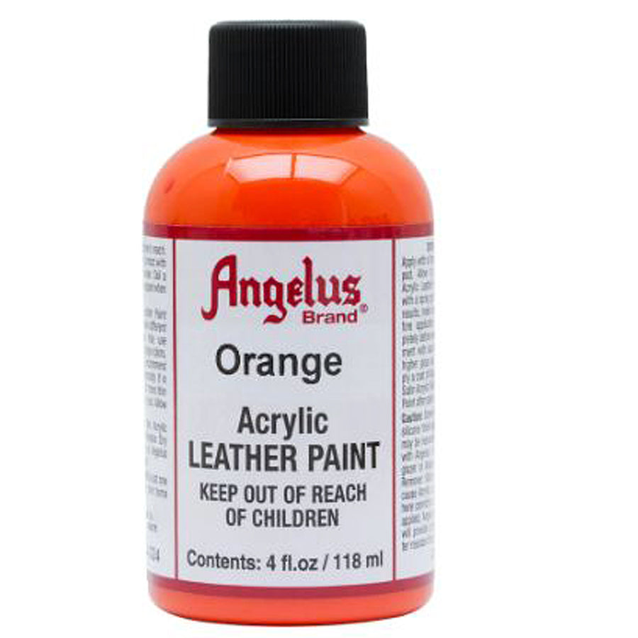 Orange acrylic leather paint bottle - Uhorse
