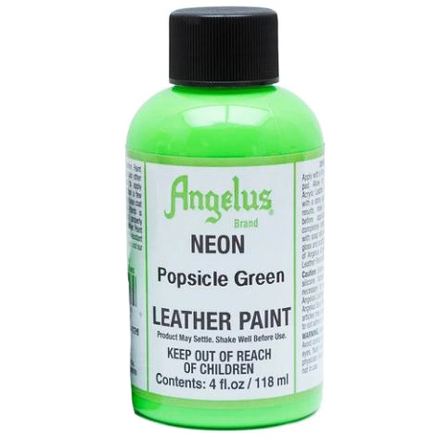 Neon green leather paint bottle - Uhorse