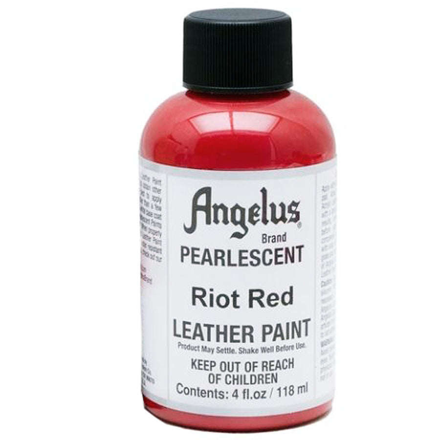 Angelus Riot Red pearlescent leather paint - Uhorse