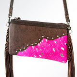 American Darling Cross Body Hand Tooled Hair On-Genuine Leather Western Women Bag Handbag Purse | Crossbody for Cute