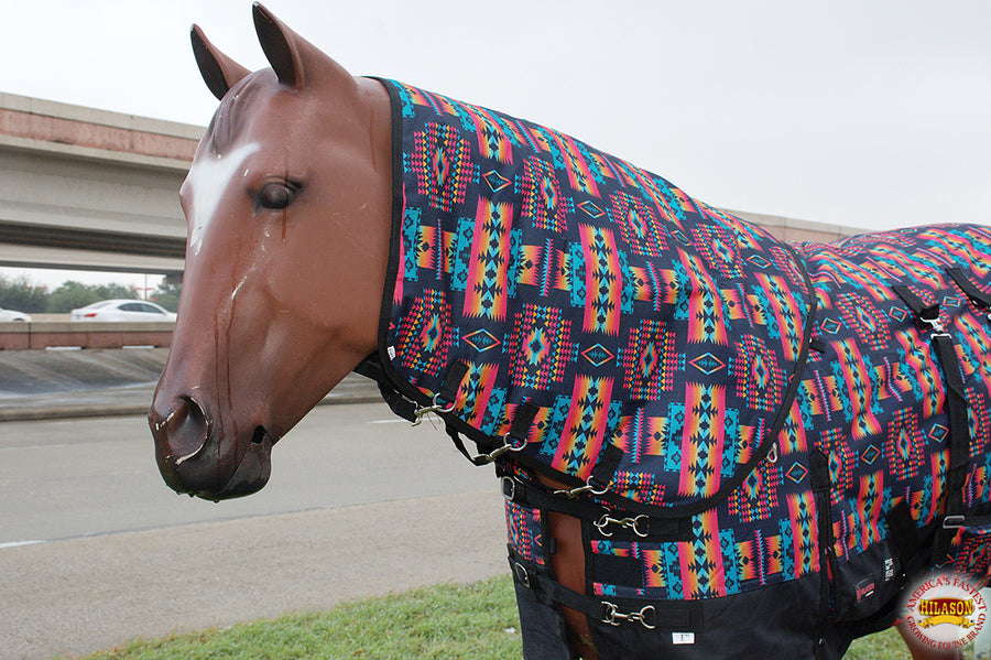 HILASON 1200D Waterproof Winter Horse Blanket Neck Cover Belly Wrap | Turnout Blankets for Horses