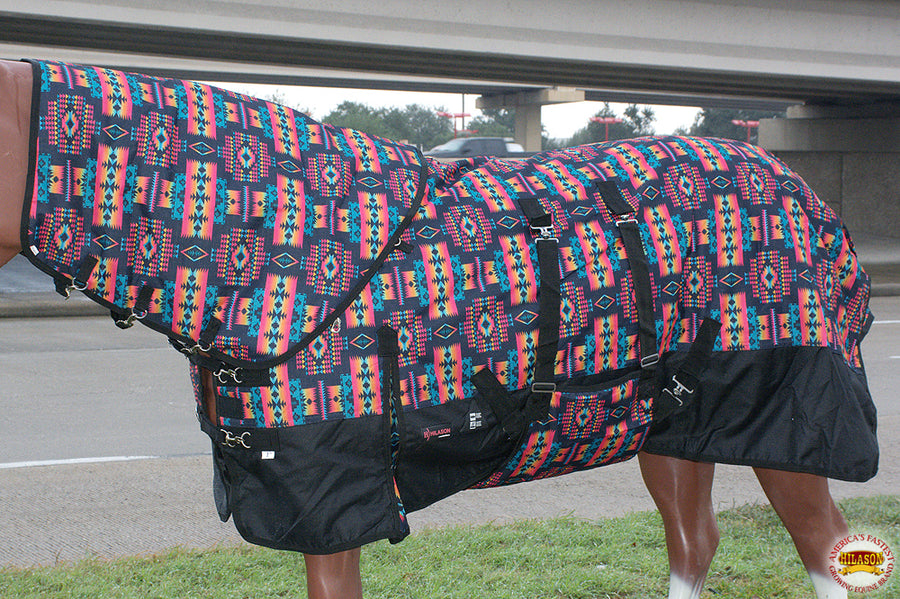 HILASON 1200D Waterproof Winter Horse Blanket Neck Cover Belly Wrap | Turnout Blankets for Horses