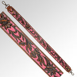 American Darling ADBT107-28 Hand Tooled Genuine Leather Crossbody Handle Strap For Bags