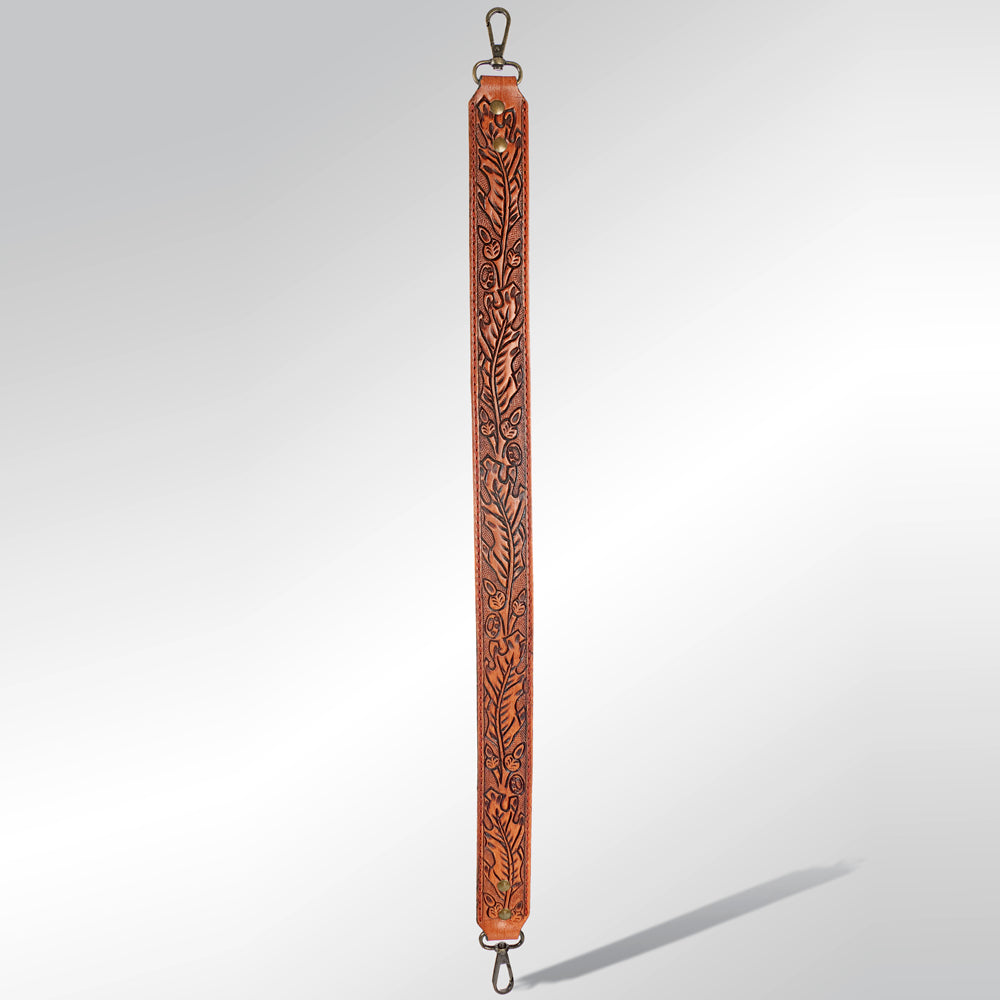 American Darling ADBT108-28 Hand Tooled Genuine Leather Crossbody Handle Strap For Bags