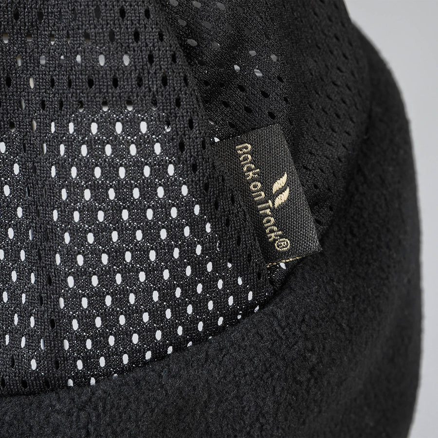 Large (57- 59 cm) Back On Track Fleece Headband with Mesh Top Black