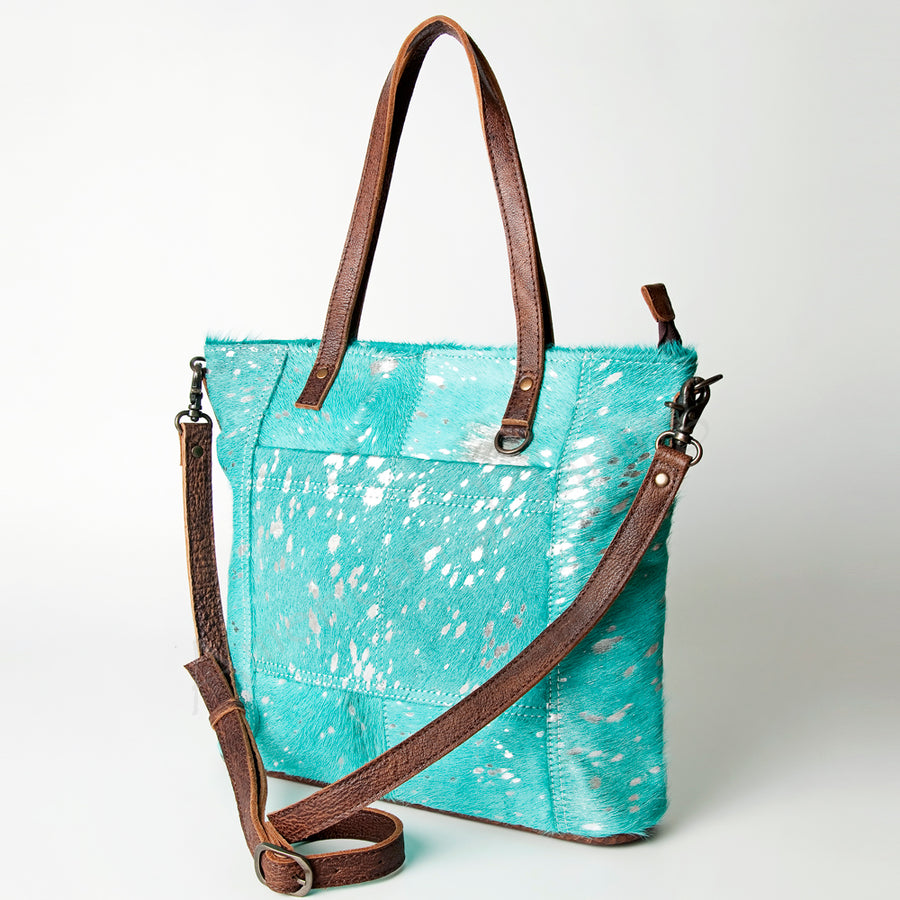 American Darling Hair-on Cowhide Western Tote Bag - Genuine Leather - Uhorse