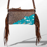 American Darling Cross Body Hand Tooled Hair On-Genuine Leather Western Women Bag Handbag Purse | Crossbody for Cute