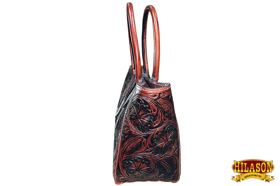 HILASON Genuine Leather Ladies Women Handbag Bucket Bag Purse Handbags for Purses Women's Top Handle Satchel Handles