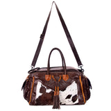 American Darling ADBG455 Duffel Hair-On Genuine Leather Women Bag Western Handbag Purse