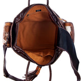 American Darling ADBG455 Duffel Hair-On Genuine Leather Women Bag Western Handbag Purse
