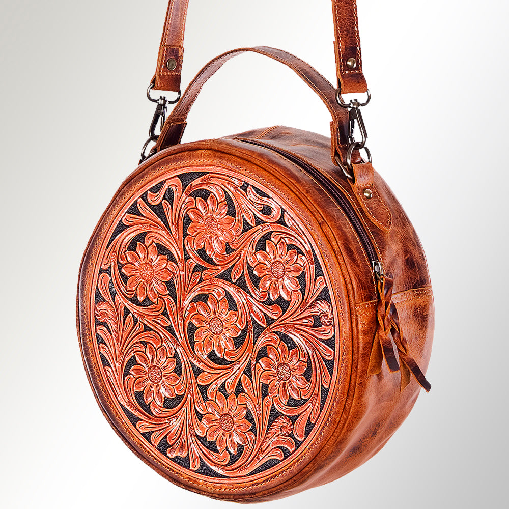 American Darling Hand Tooled Genuine Leather Women Bag Western Handbag Purse