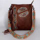 American Darling ADBG469 Chaps Bag Hand Tooled Genuine Leather Women Bag Western Handbag Purse