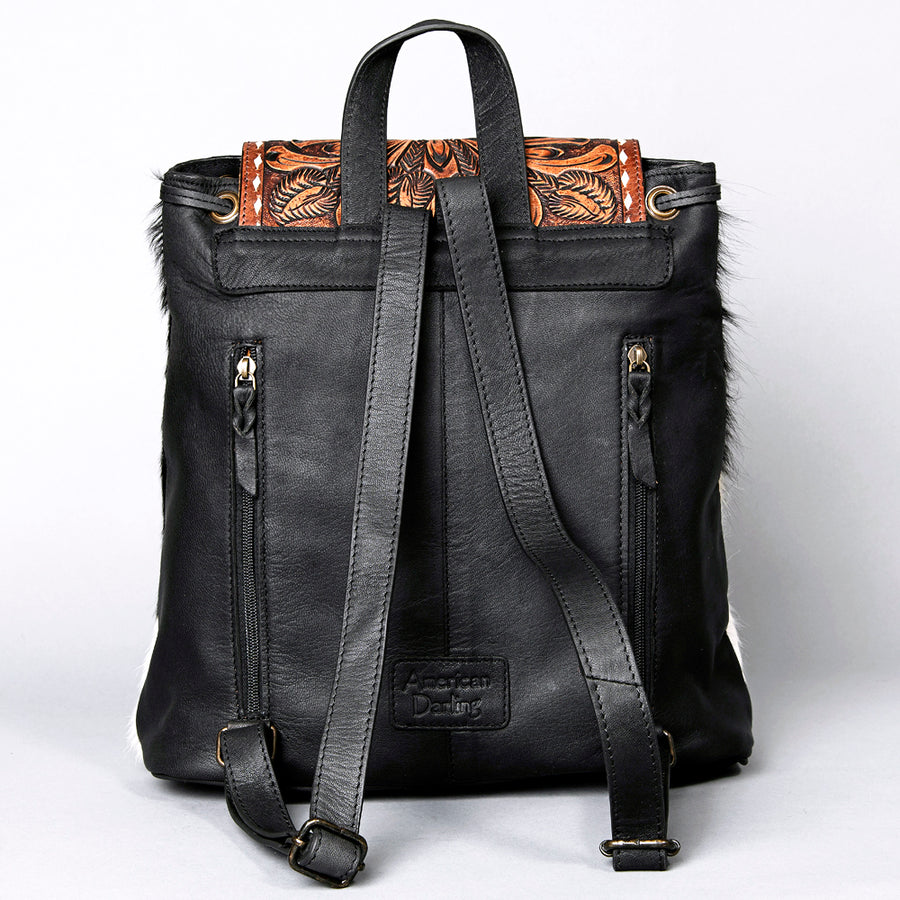 American Darling Backpack Hand Tooled Hair on Genuine Leather Western Women Bag | for Laptop School Purse Travel