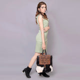 American Darling Large Cross Body Full Grain Genuine Leather Western Women Bag Handbag Purse | Crossbody for Cute