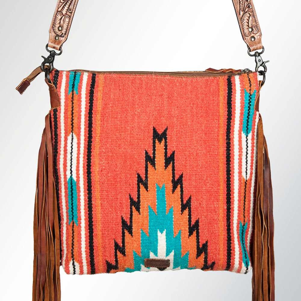 American Darling Cross Body Hand Tooled Saddle Blanket Genuine Leather Western Women Bag Handbag Purse | Crossbody for |Cute