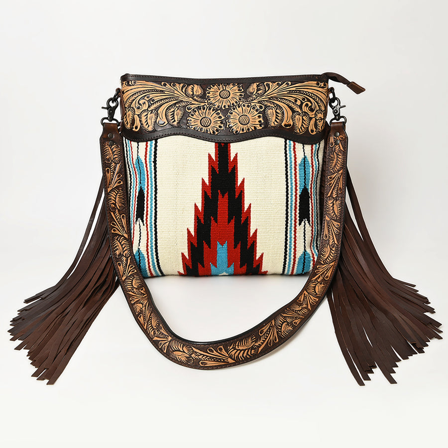American Darling Cross Body Hand Tooled Saddle Blanket Genuine Leather Western Women Bag Handbag Purse | Crossbody for |Cute