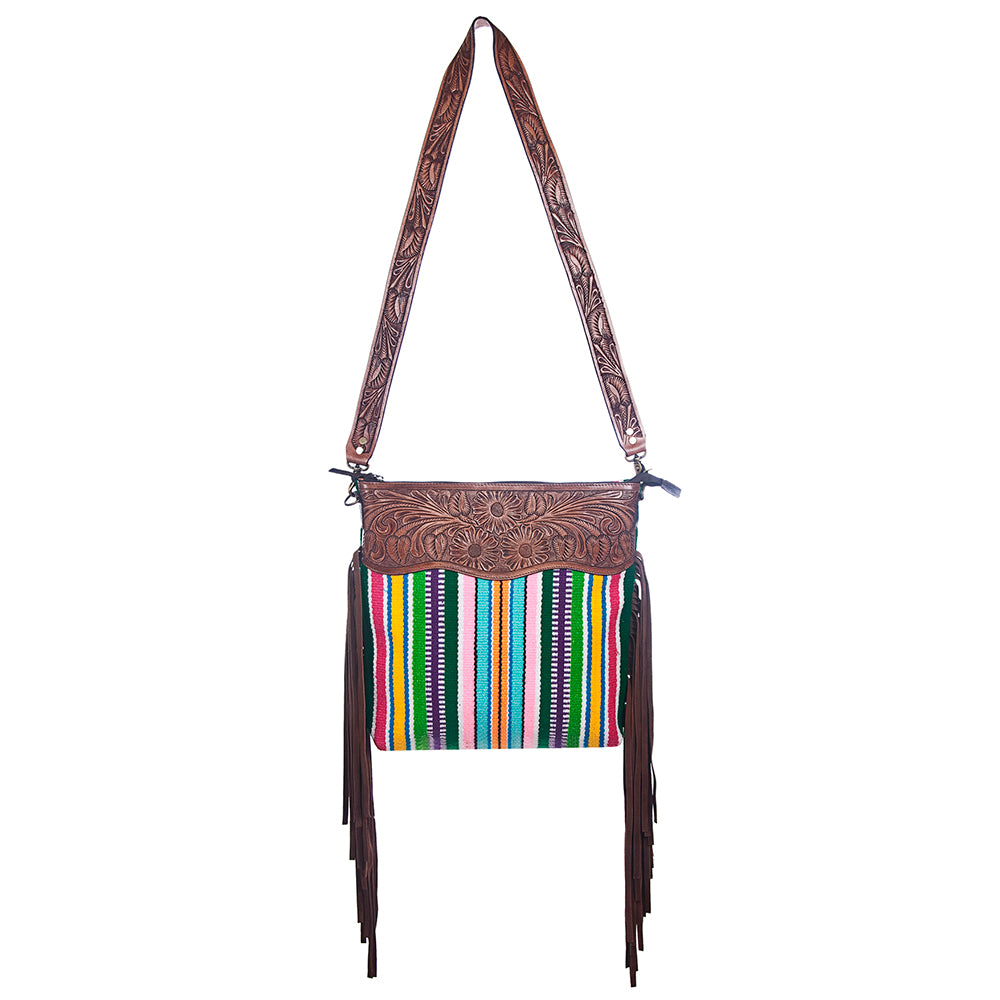 American Darling Cross Body Hand Tooled Saddle Blanket Genuine Leather Western Women Bag Handbag Purse | Crossbody for |Cute