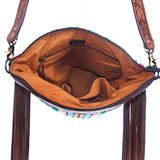American Darling Cross Body Hand Tooled Saddle Blanket Genuine Leather Western Women Bag Handbag Purse | Crossbody for |Cute