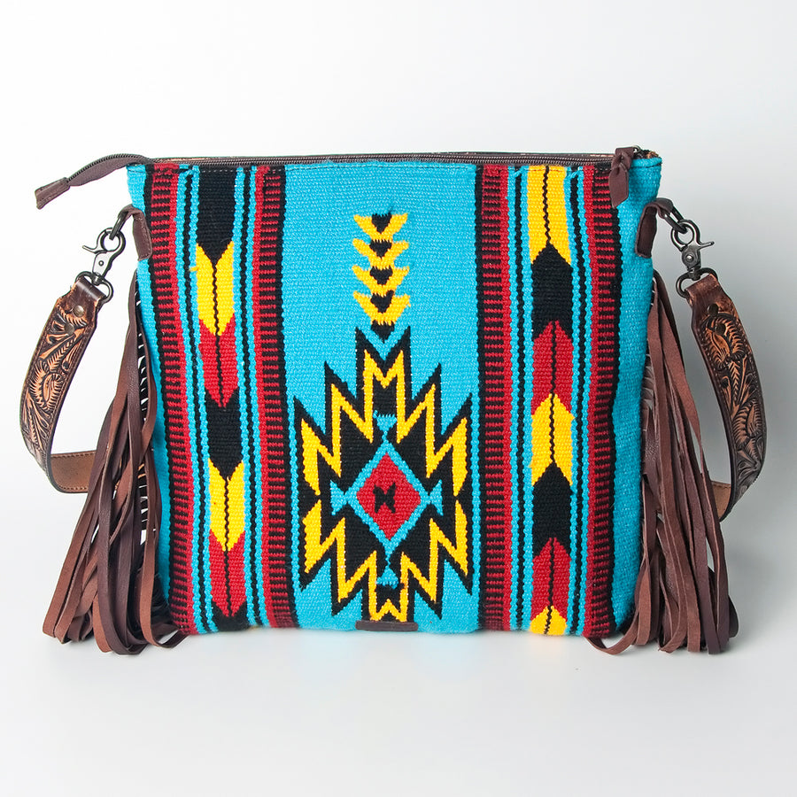 American Darling Cross Body Hand Tooled Saddle Blanket Genuine Leather Western Women Bag Handbag Purse | Crossbody for |Cute