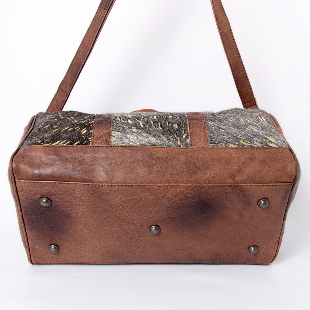 American Darling Duffel Hair On Genuine Leather Western Women Bag | Handbag Duffle Weekend Travel Bags for