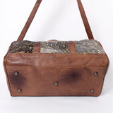 American Darling Duffel Hair On Genuine Leather Western Women Bag | Handbag Duffle Weekend Travel Bags for