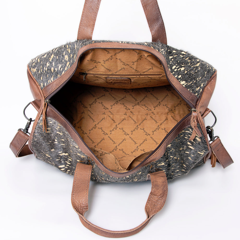 American Darling Duffel Hair On Genuine Leather Western Women Bag | Handbag Duffle Weekend Travel Bags for