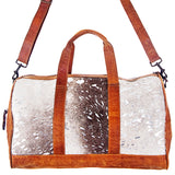 American Darling Duffel Hair On Genuine Leather Western Women Bag | Handbag Duffle Weekend Travel Bags for