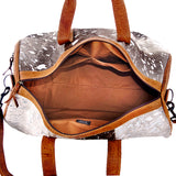 American Darling Duffel Hair On Genuine Leather Western Women Bag | Handbag Duffle Weekend Travel Bags for