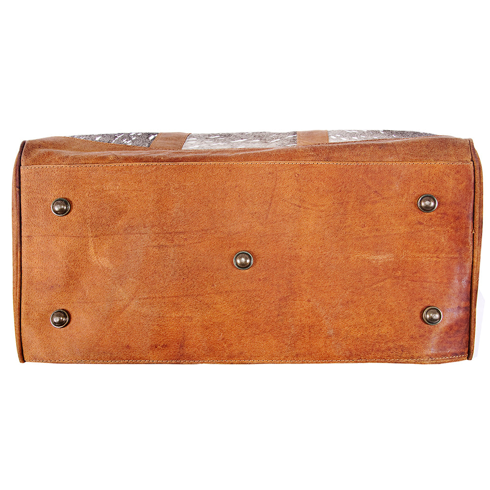 American Darling Duffel Hair On Genuine Leather Western Women Bag | Handbag Duffle Weekend Travel Bags for
