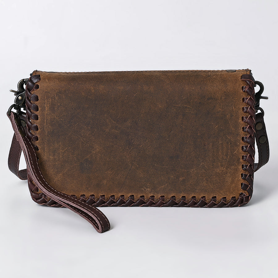 American Darling Organiser Bag Handcrafted from Crocodile Embossed Genuine Leather with YKK Zipper and Detachable Strap