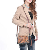 American Darling ORGANISER Upcycled Wool Genuine Leather women bag western handbag purse